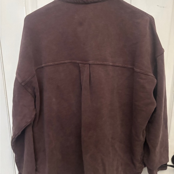 Z Supply Chocolate Brown Casual Jacket - Picture 3 of 3